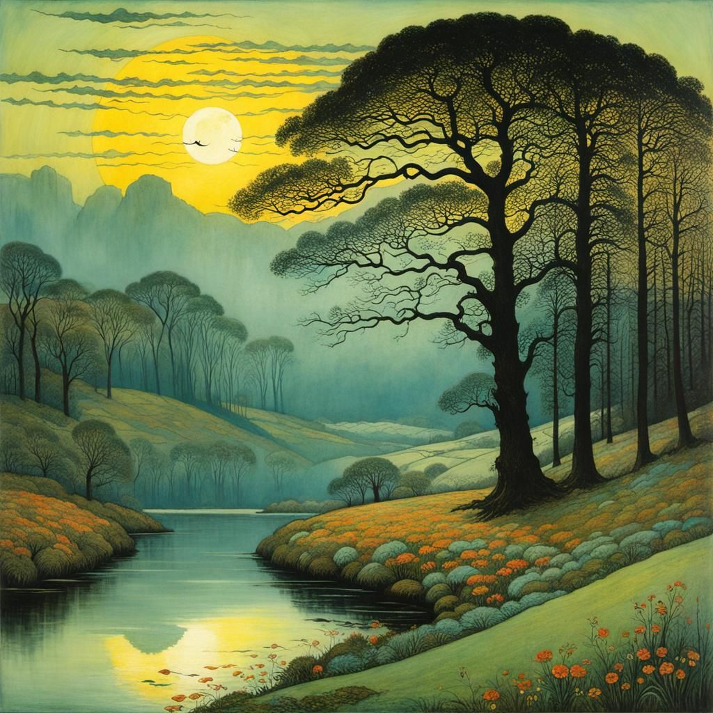 Surreal Dreamlike Landscape Art