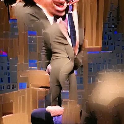 Man Laughing Happily