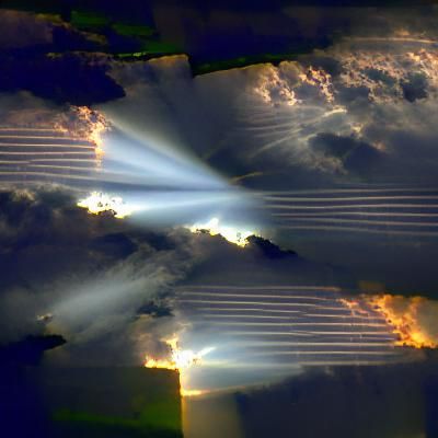 Anticrepuscular Rays Converging in the Sky