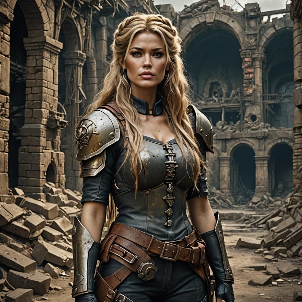 Brigitte Bardot in Post-Apocalyptic Ruins