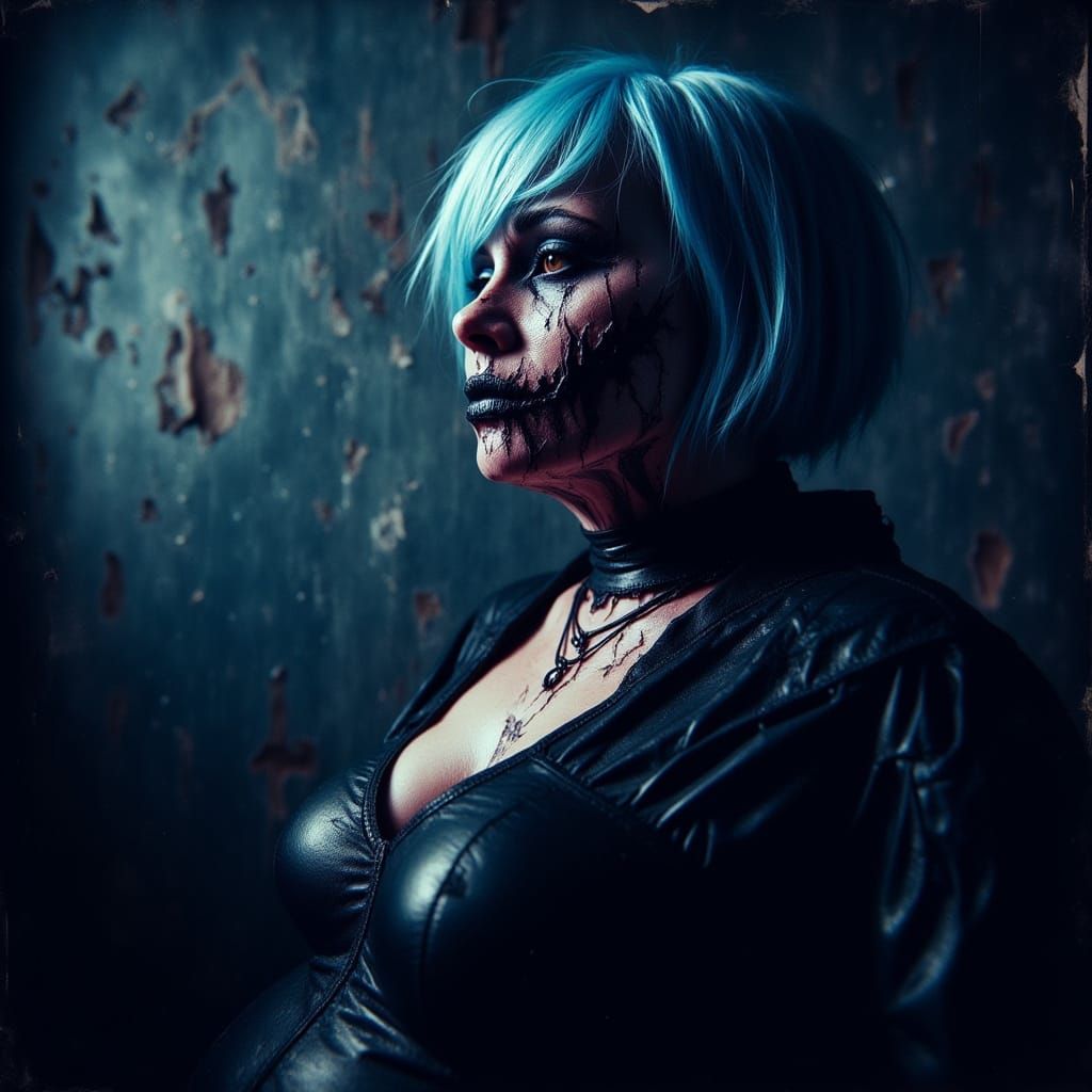 Gothic Goddess in Pastel Hues, Intricately Detailed in Hyper...