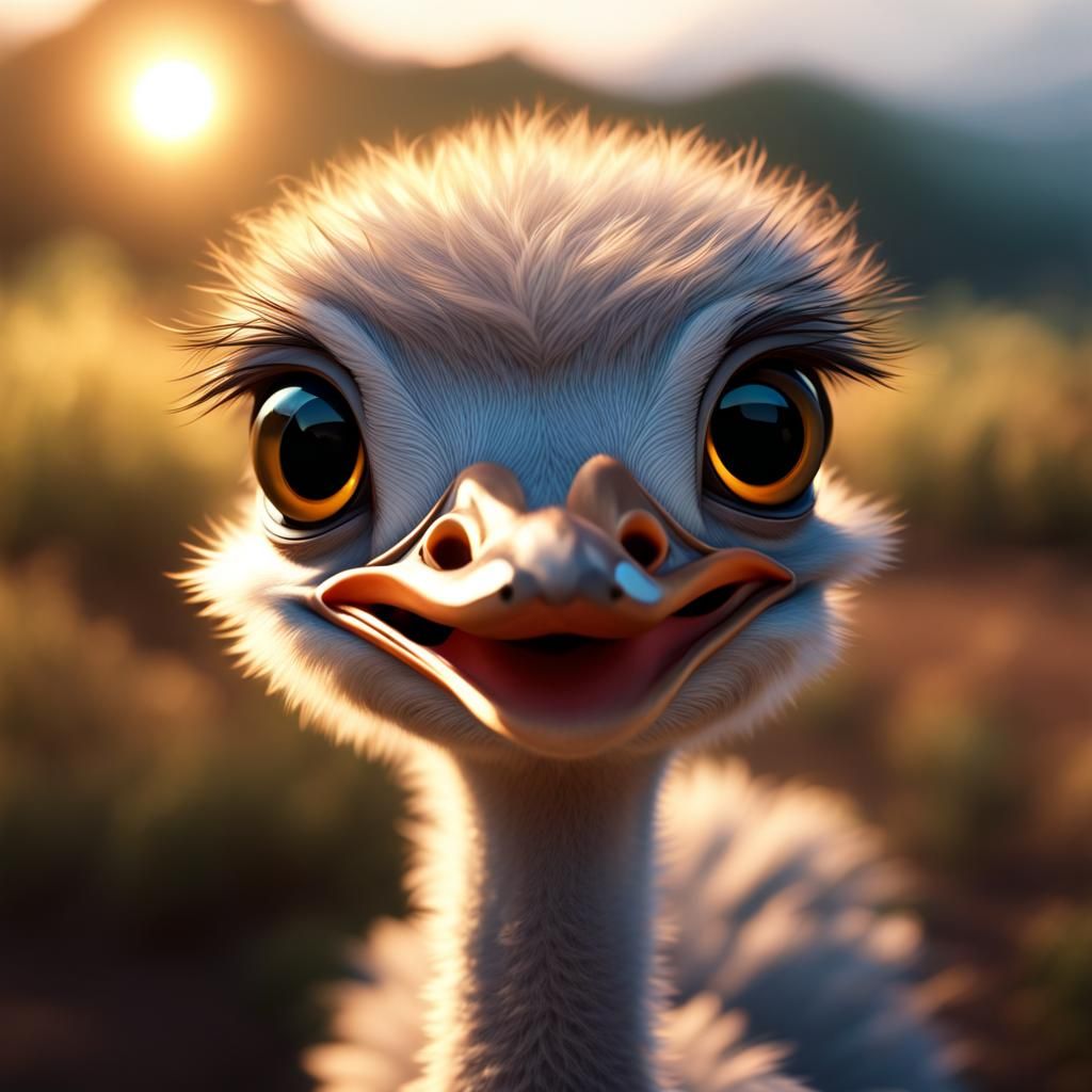 Somali Ostrich Chick