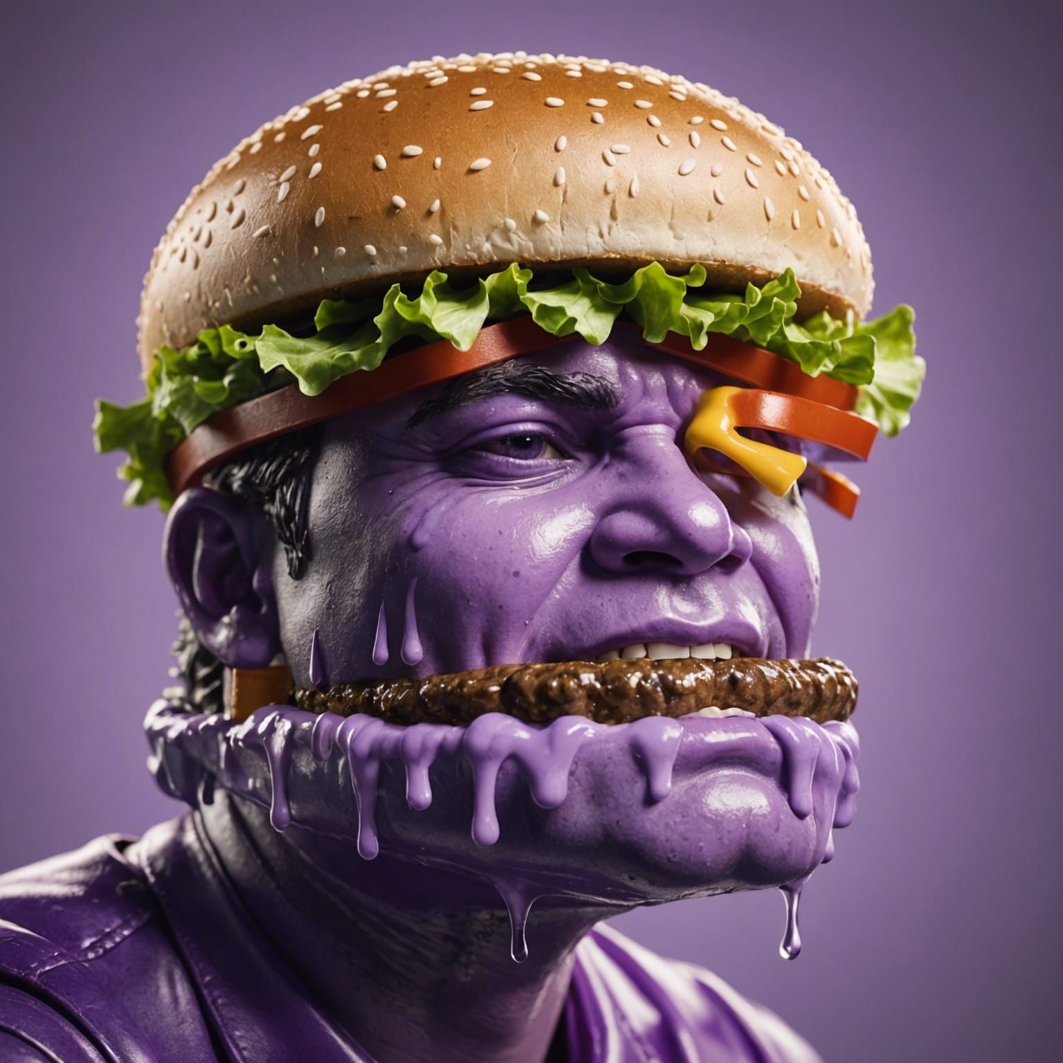 Hyperrealistic Concept Art with Colorful Background