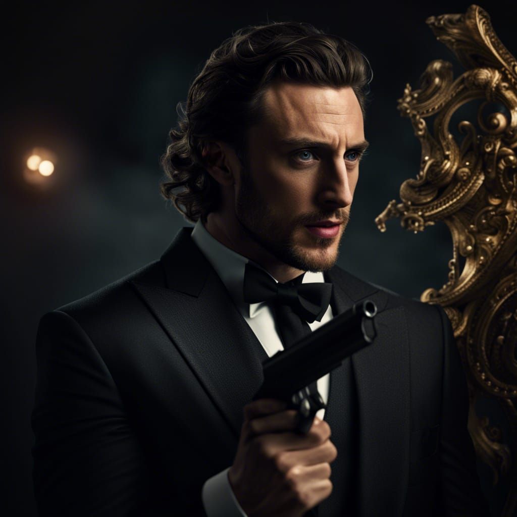 Aaron Taylor-Johnson as James Bond: Digital Matte Painting