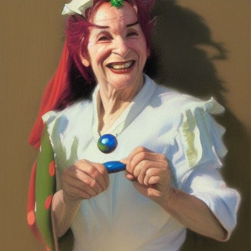 Jester in Oil Painting Style