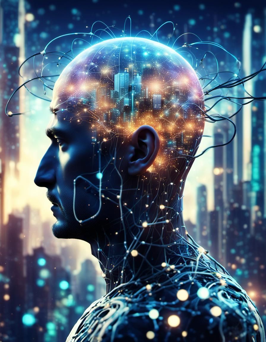 Hyperrealistic Neurons Connect Man to Future City