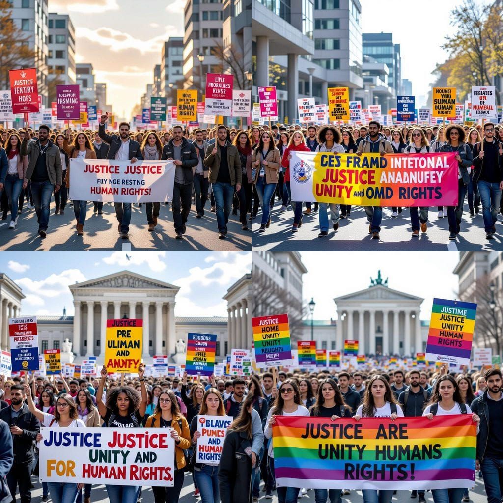 Peaceful Protest for Justice and Human Rights