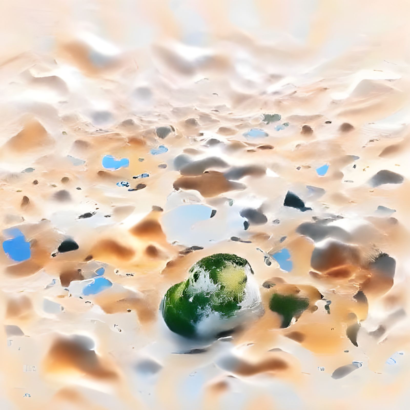 Earth Without Atmosphere: 8K 3D Rendering
