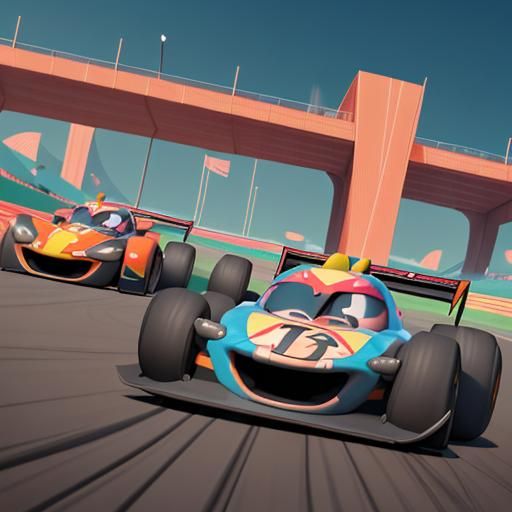 F1 Pixar Style