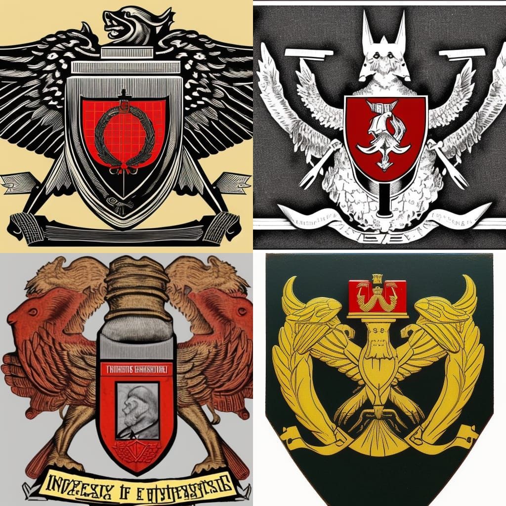 Fictional Coat of Arms: Ingsoc, Soviet, Hungarian