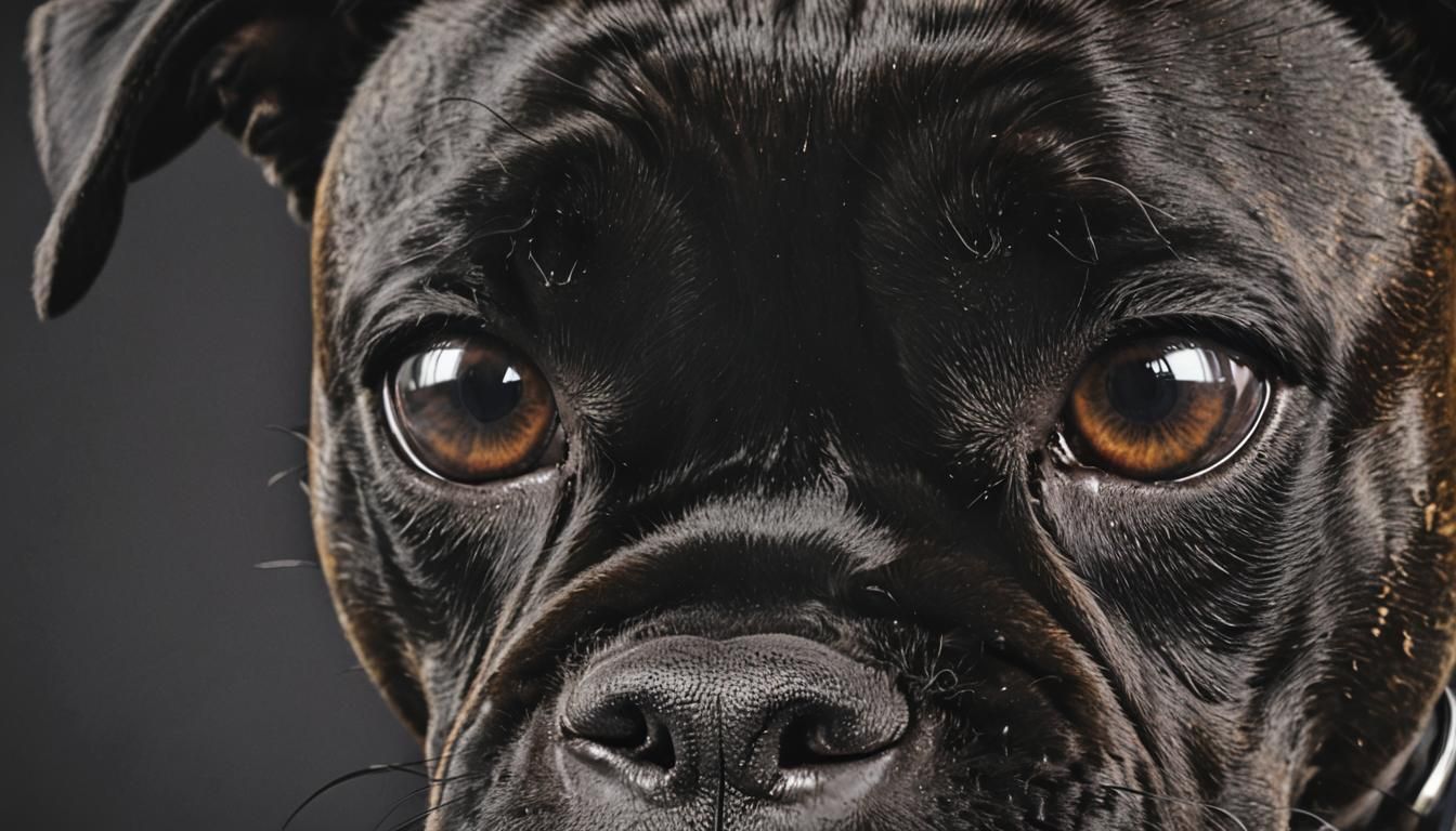 Boxer's Black Eye: Close-Up in Black