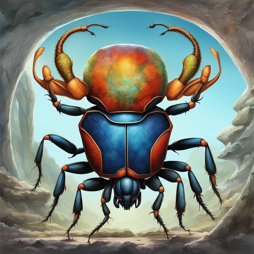 Alien Exoplanet: Speculative Xenobiology Concept Art