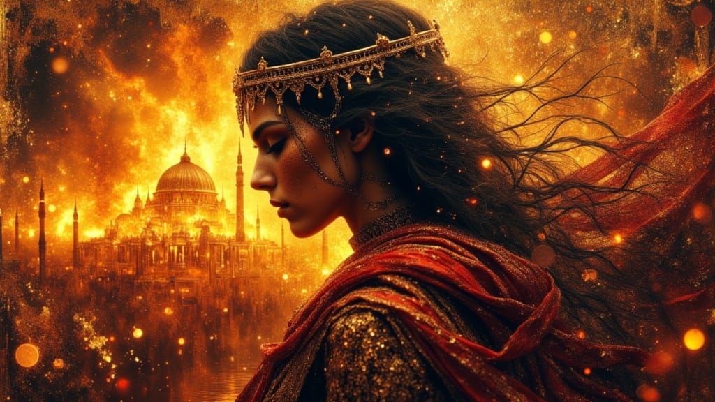 Cassandra's Despair Before Burning Troy