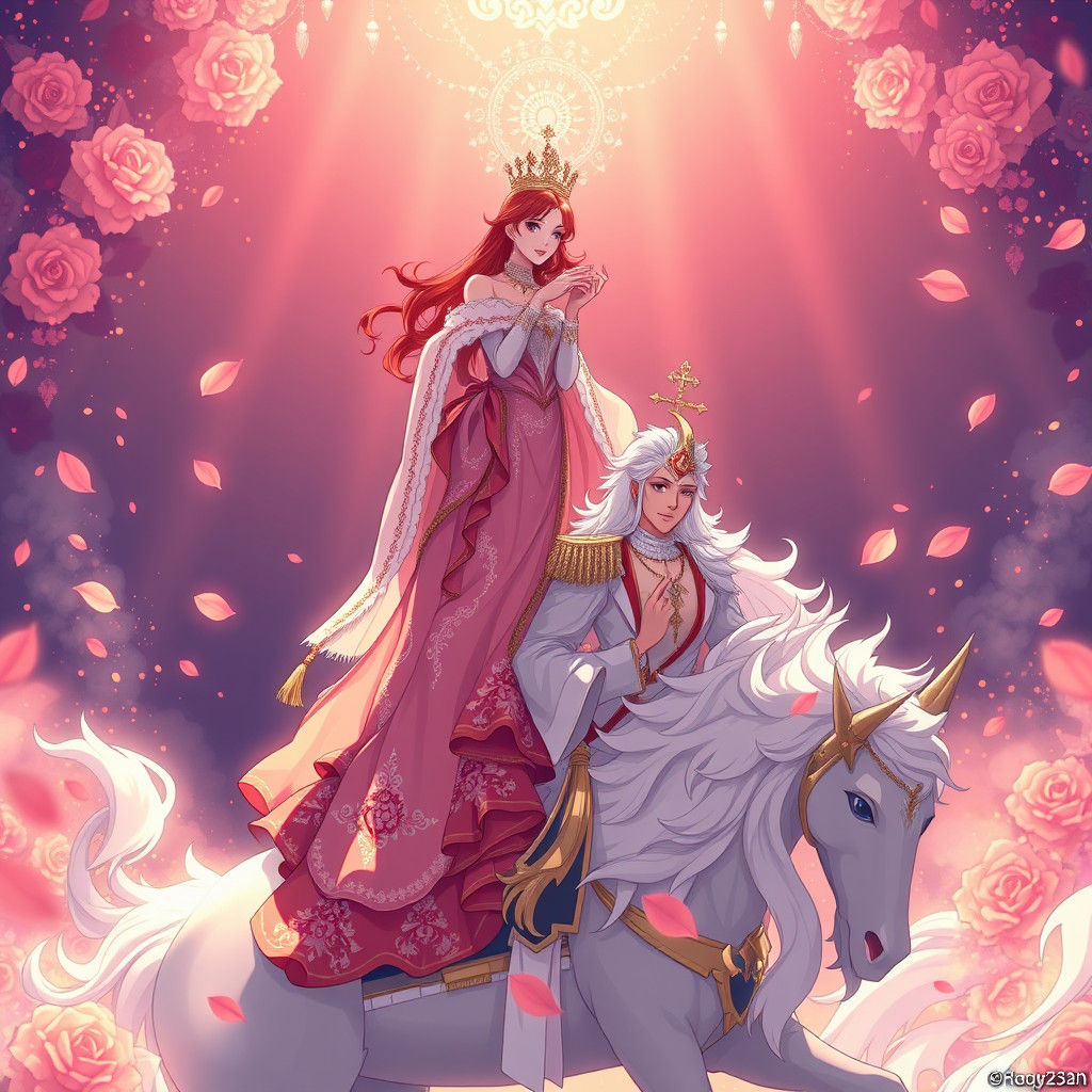 Rose Queen's Triumph: Anime-Style Victory