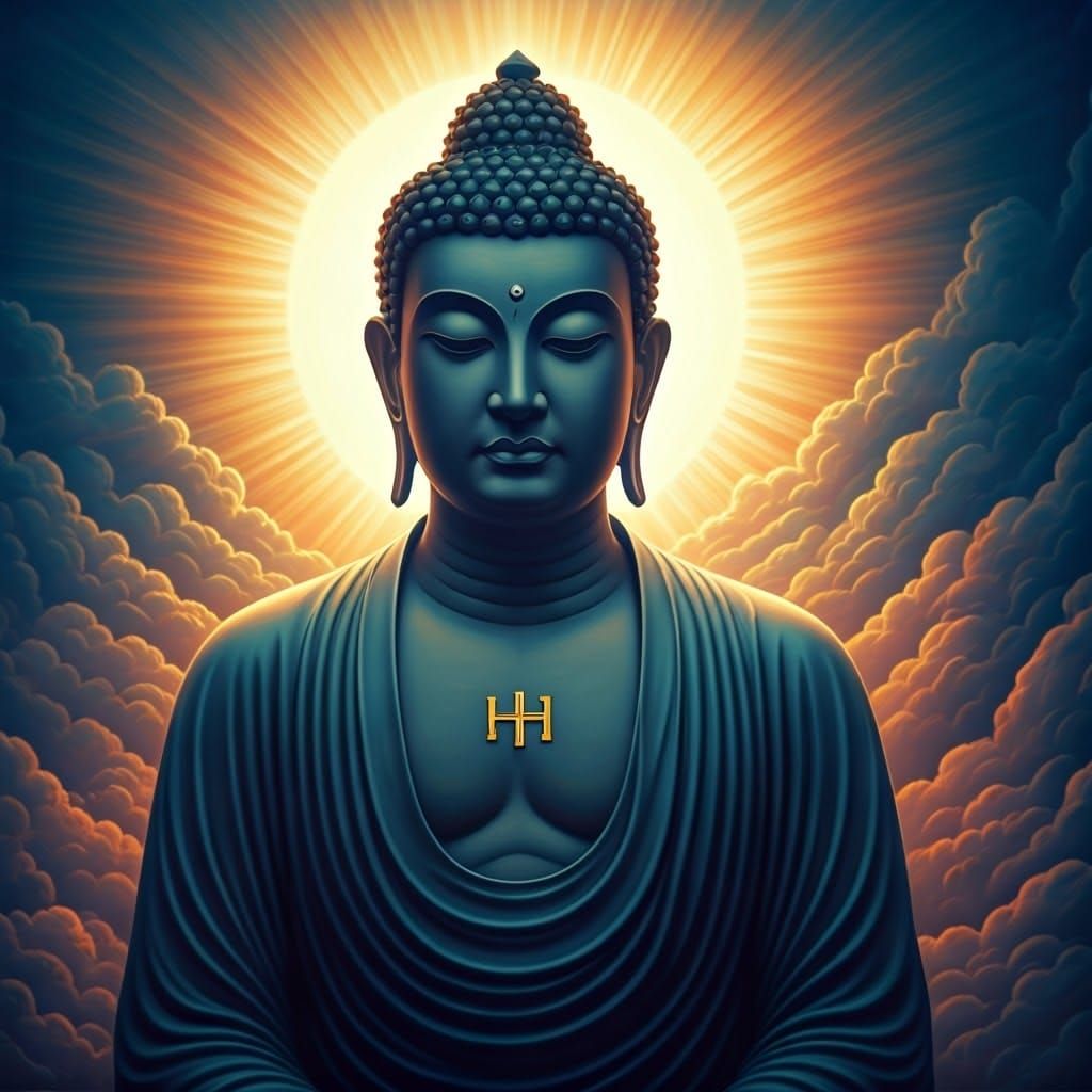 Divine Surrealist Aya Doro San Bo San Bodhi in Ethereal Glow