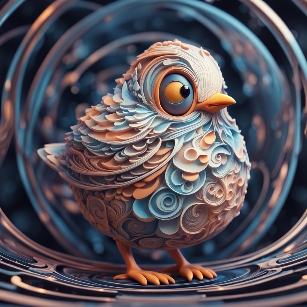 Fractal bird