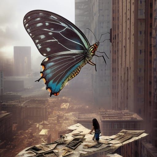 Apocalyptic Butterfly Art Inspired by Lori Nix