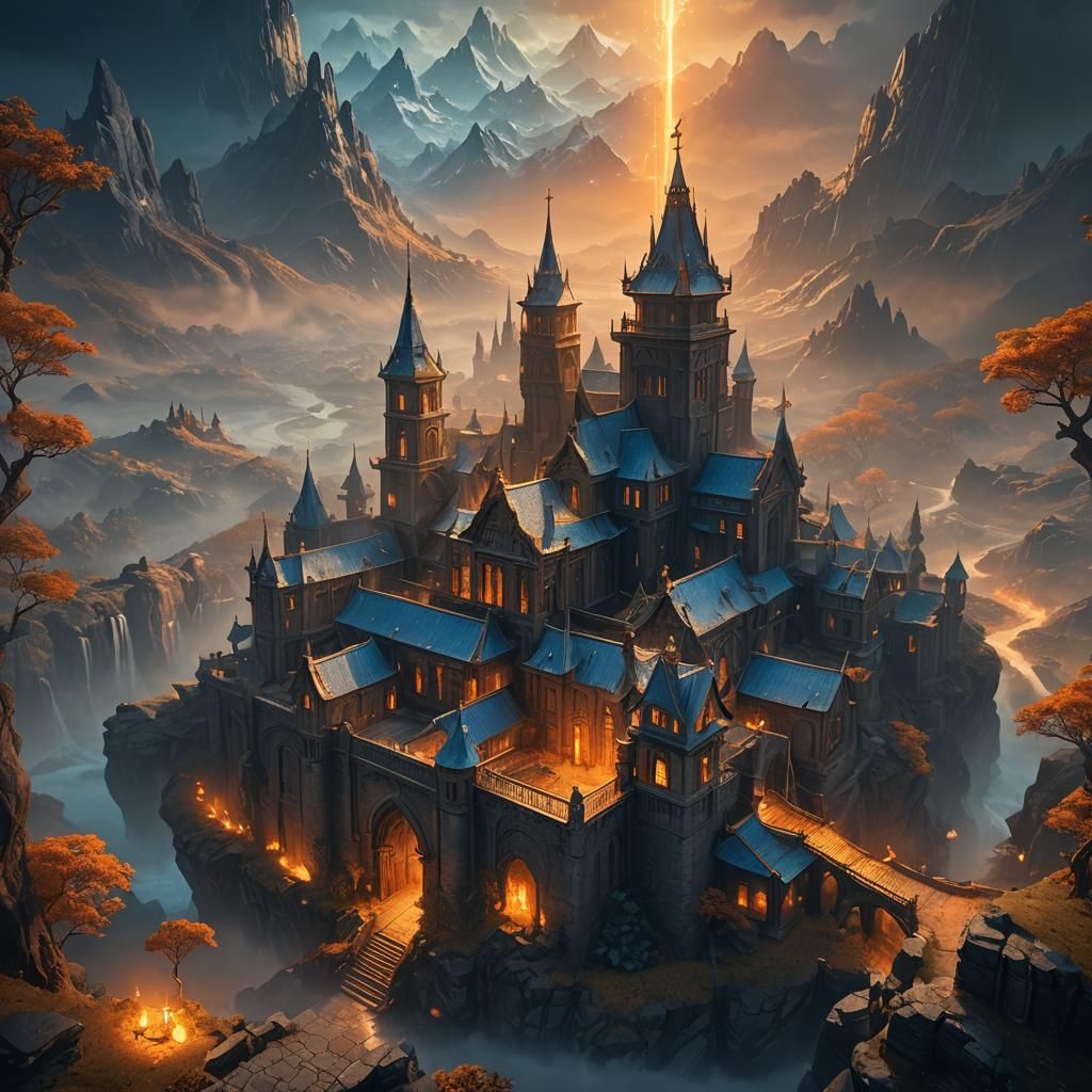 Unboxing a Rare Card in a Fantasy Setting