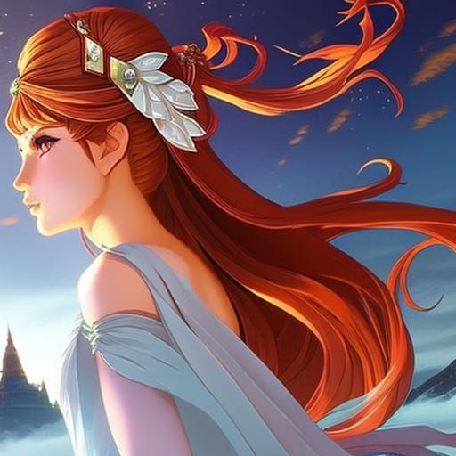 Intricately Detailed Portrait of a Princess in Splash Art