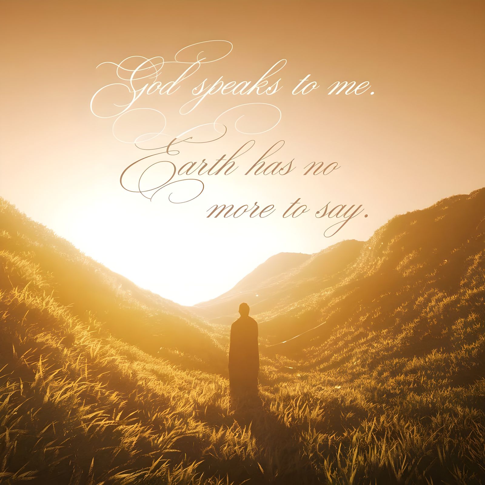 I near the foothills of eternal day O far O far away. God sp...