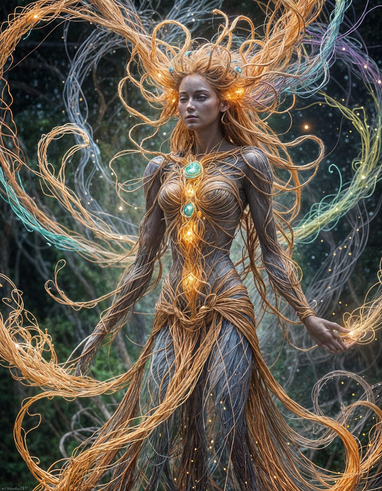 Anthropomorphic String Elemental Radiating Creativity