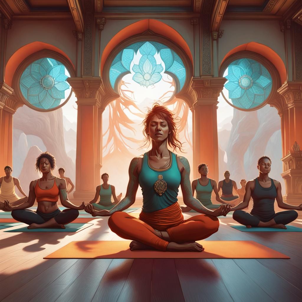 Yoga Class for Wounded Warriors: Concept Art