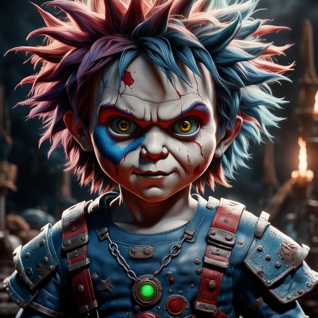 Detailed Matte Painting of Chucky in 8k