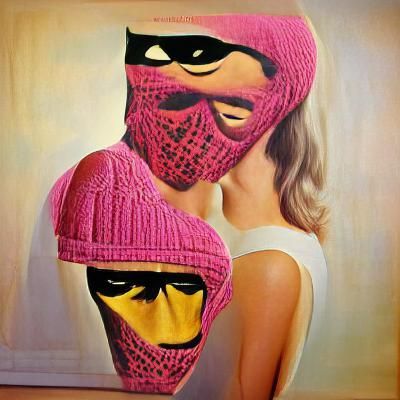 Close-up of Knitted Balaclava