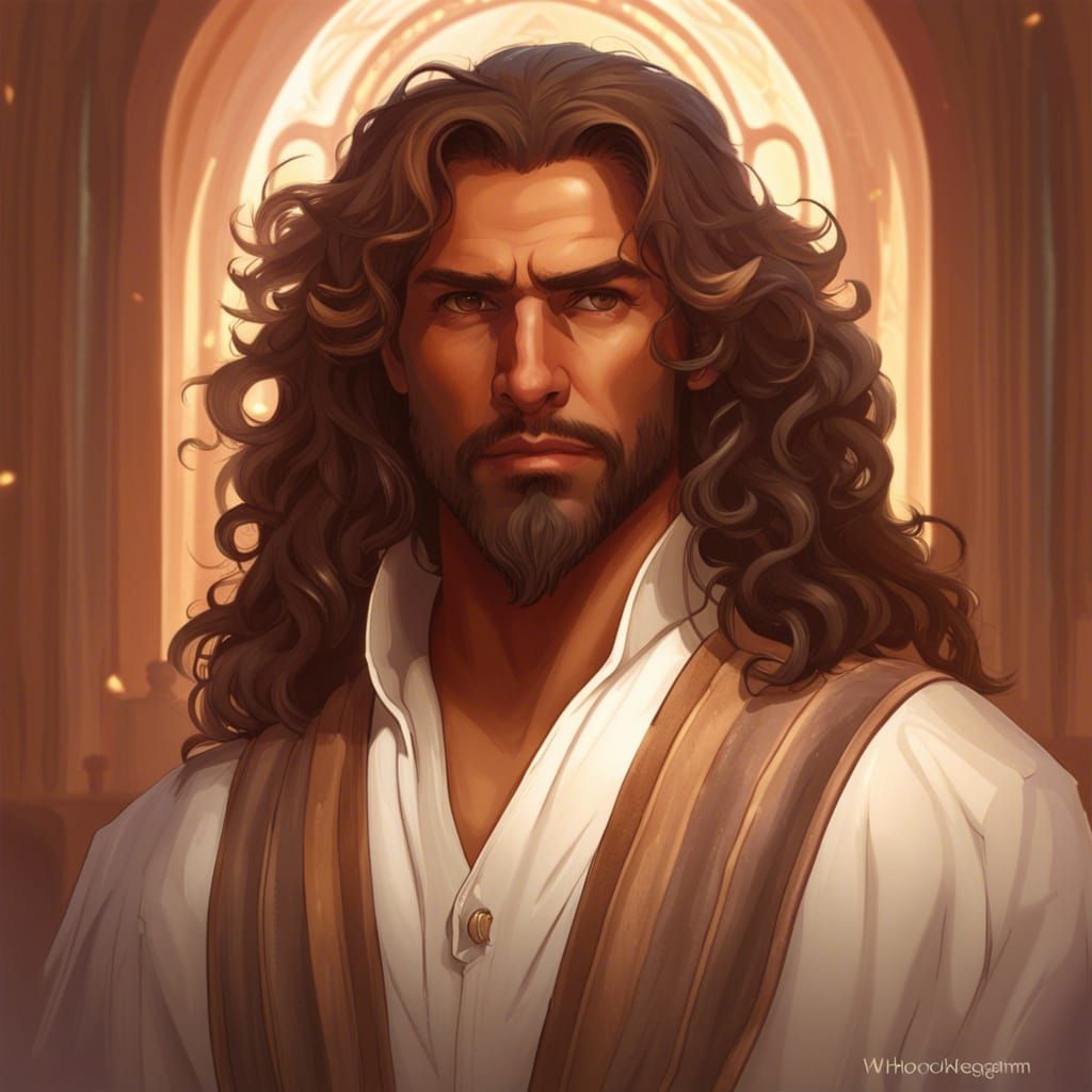 Fantasy Portrait: Hispanic Male with Detailed Features