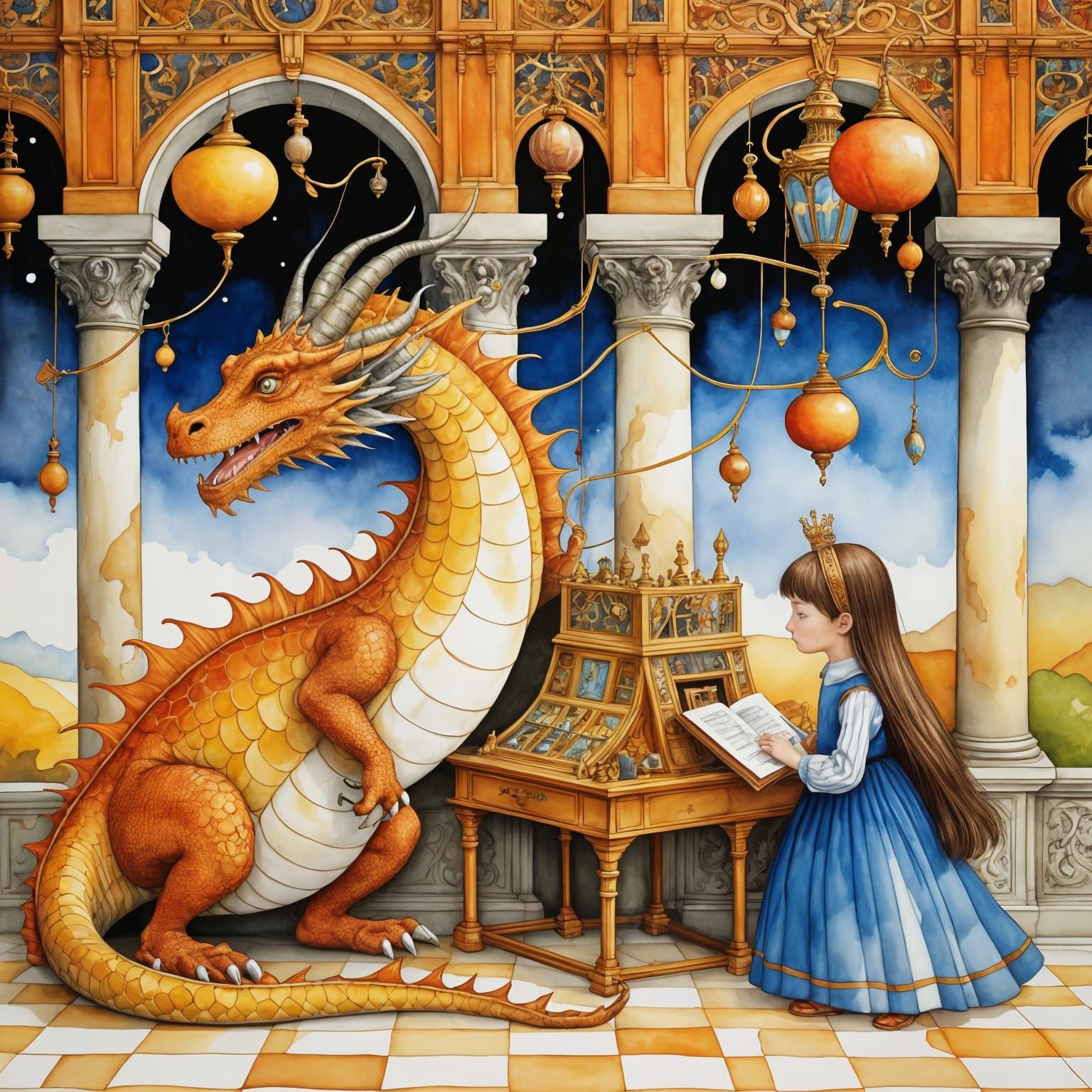 Medieval Prince and Princess Build Whimsical Dragon Catching...