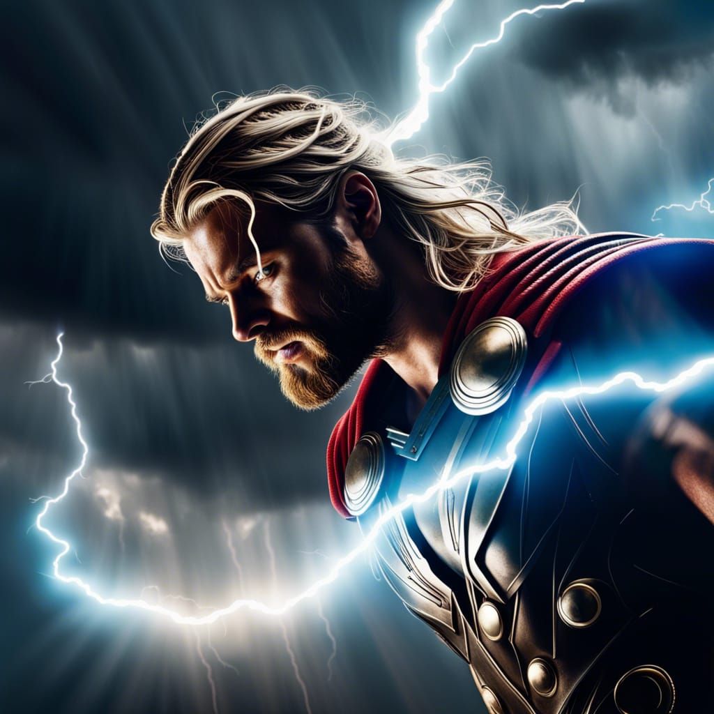 Thor Summons Lightning in Epic Storm