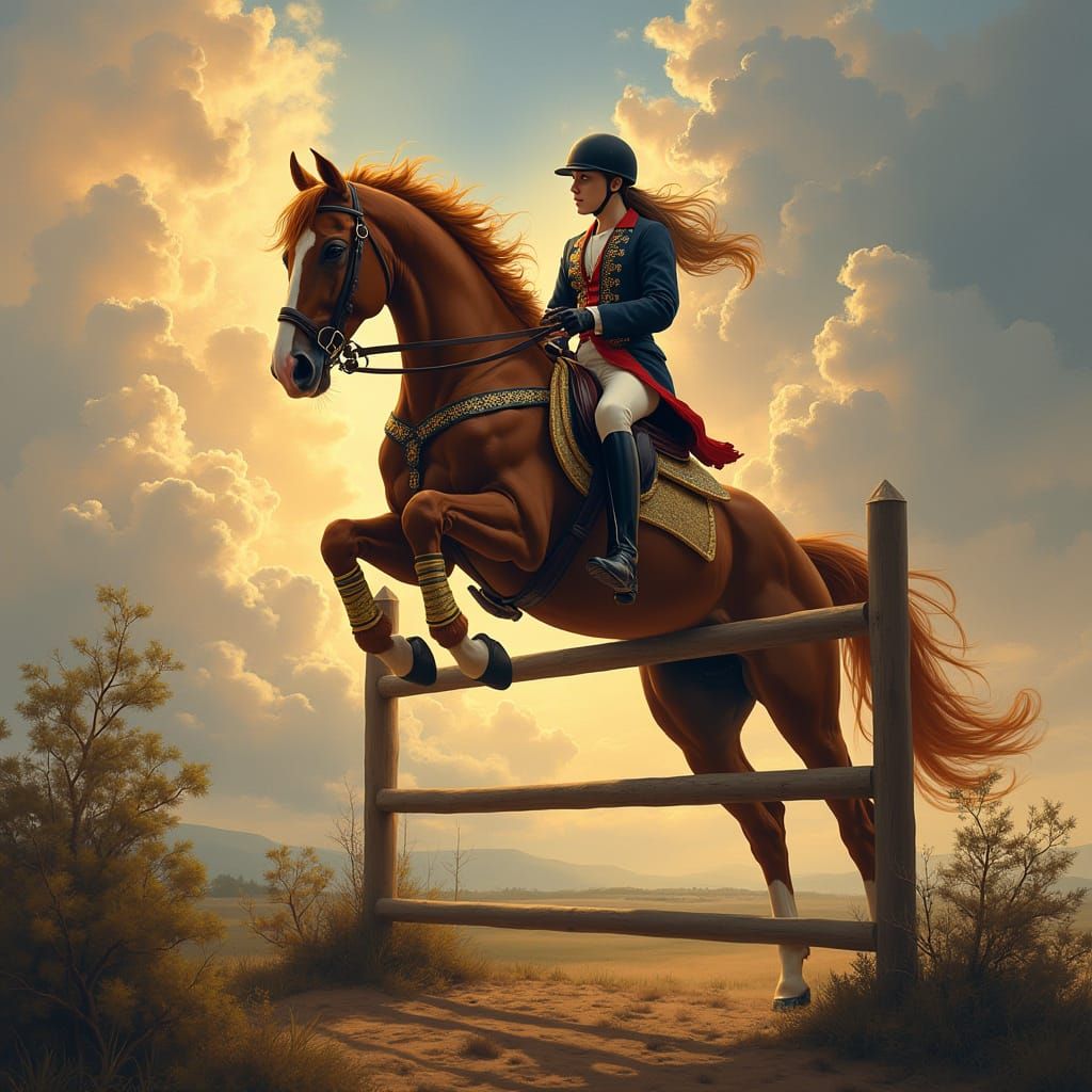 Horse Jumps Record Obstacle in Romantic Style