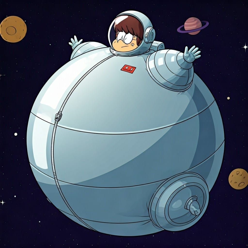 : Picture Lynn Loud as a chrome astronaut, floating in space...