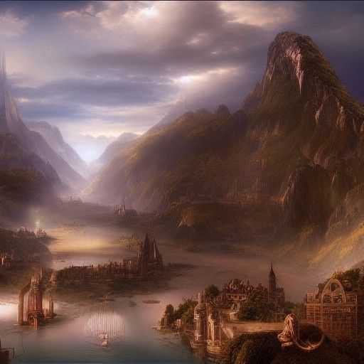 Seductive Desire Drives Foolish Actions: Matte Painting