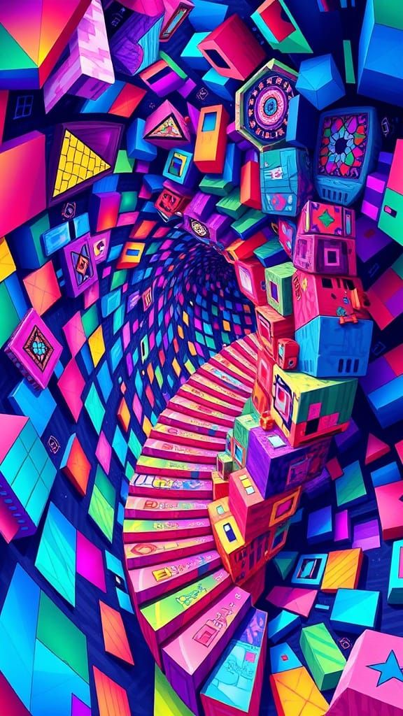Abstract Vertigo Art