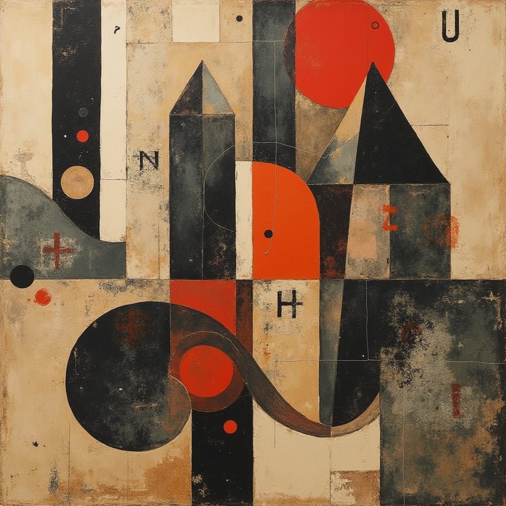 Dadaist Photomontage of Whimsical Buildings