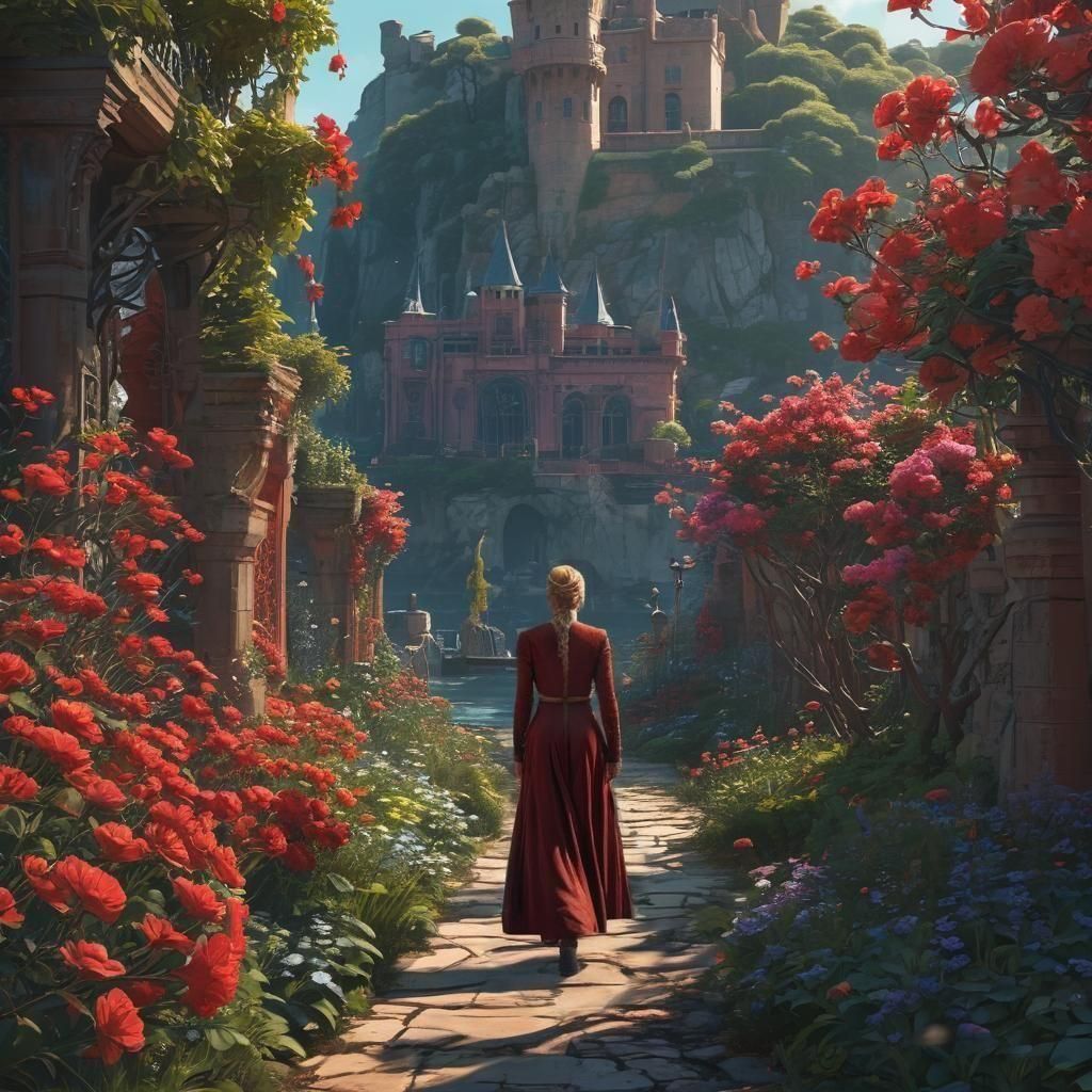 Cersei Lannister in Red Harbor Garden