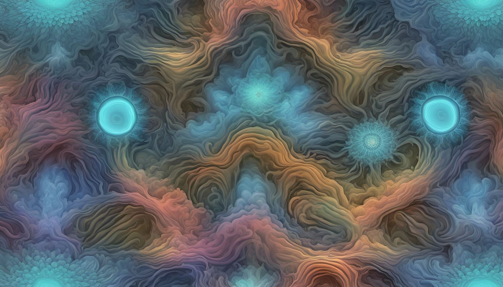 Opalescent Biopattern in Holographic Fractal Space