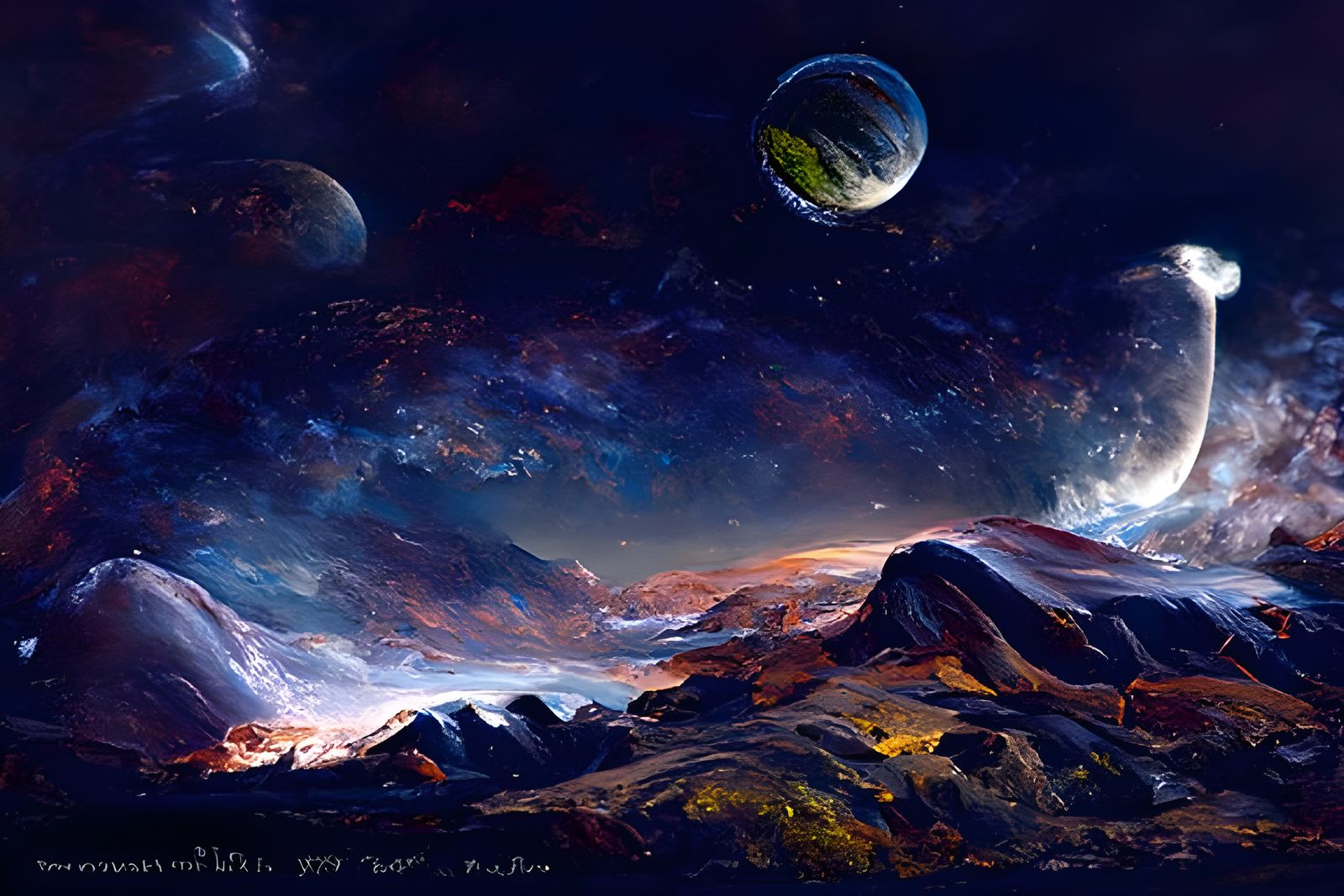 Spectacular Space Vista in Landscape Photography Style