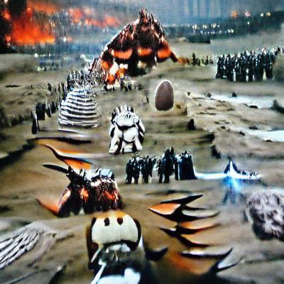 Epic Battle: Stormtroopers vs. Kaiju in Apocalyptic Mordor