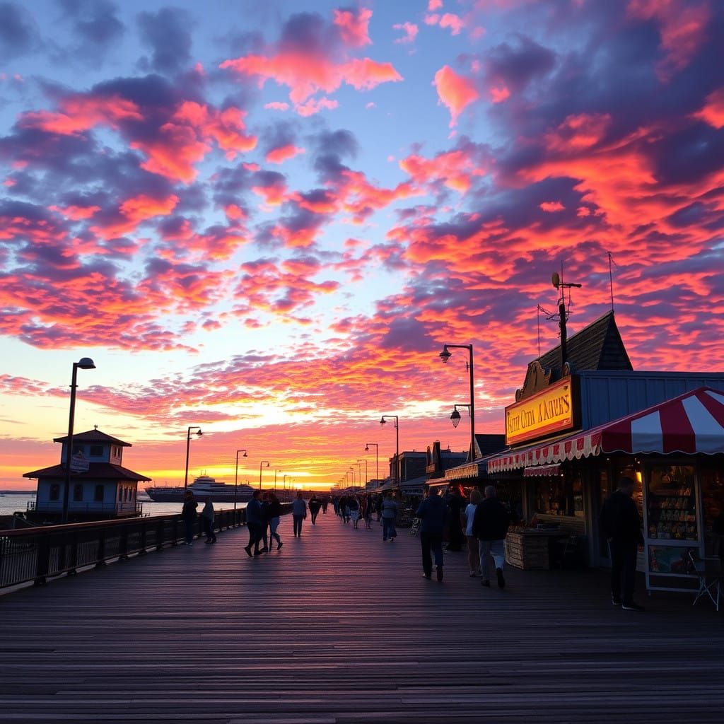 Sunset on the Boardwalk