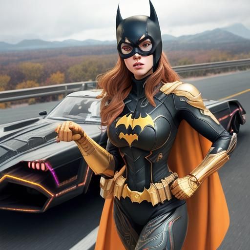 Batgirl: Athletic Heroine in Underground Comix Style