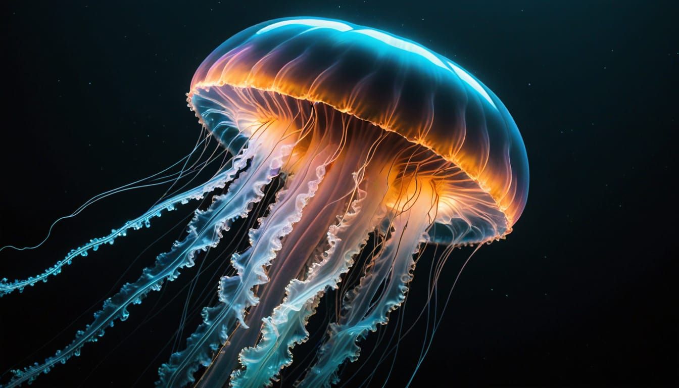 Glowing Glass Jellyfish