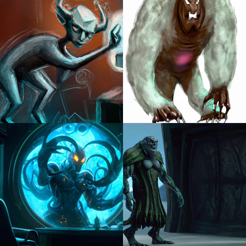 Unique Monster Concept Art in 8k Resolution