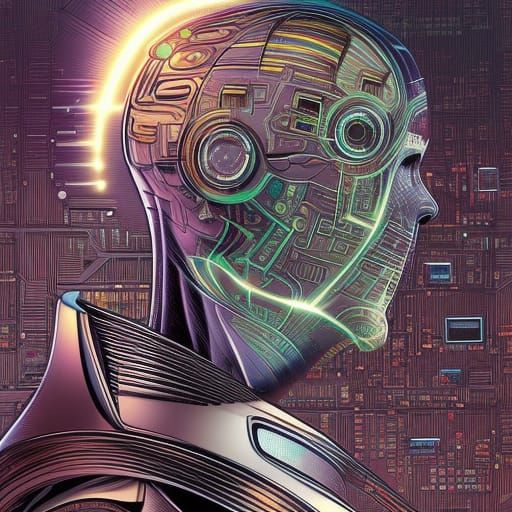 AI Rules the World: Comic Book Art