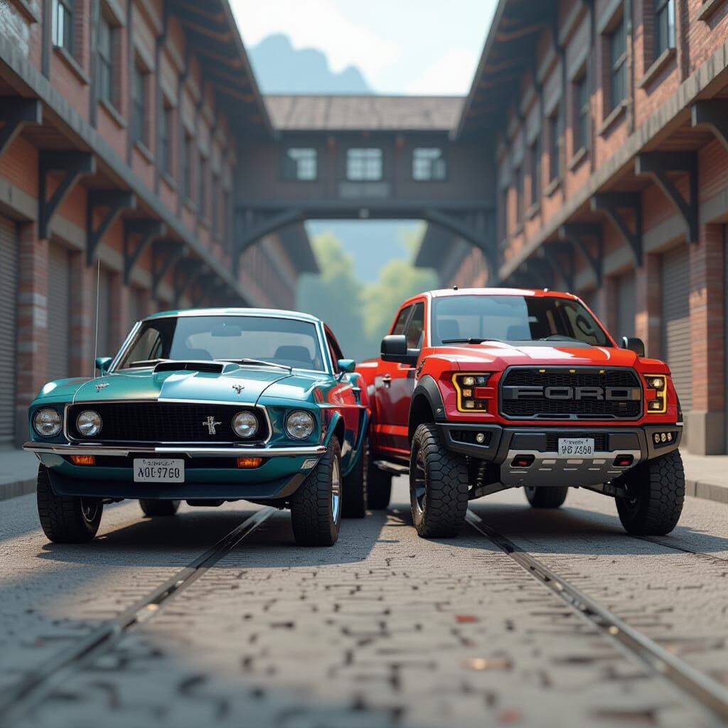 Muscle Car and Pickup Truck Concept Art