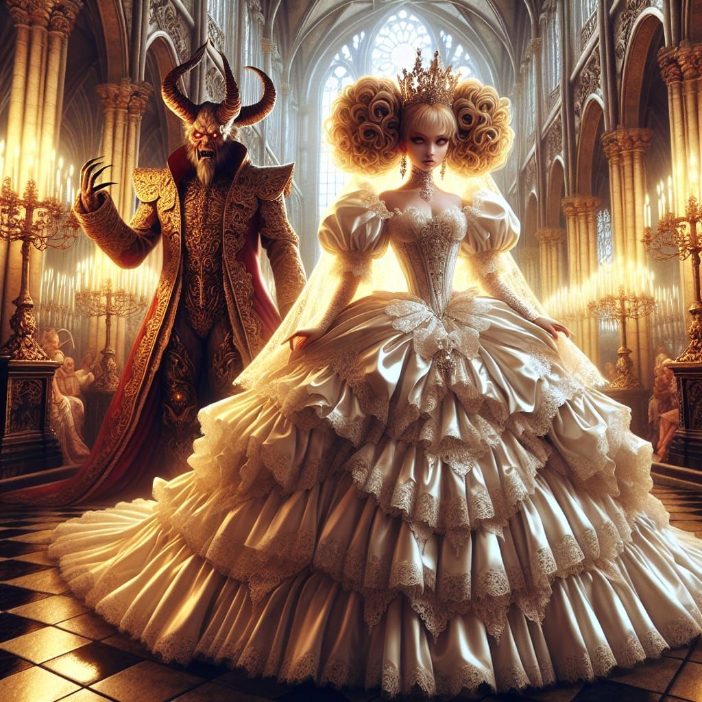 Cathedral Wedding: Bride and Demon King