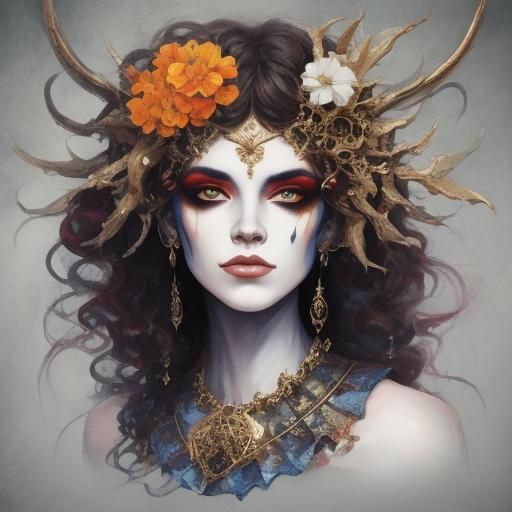 Eerie AI Portrait with Cool Aesthetic