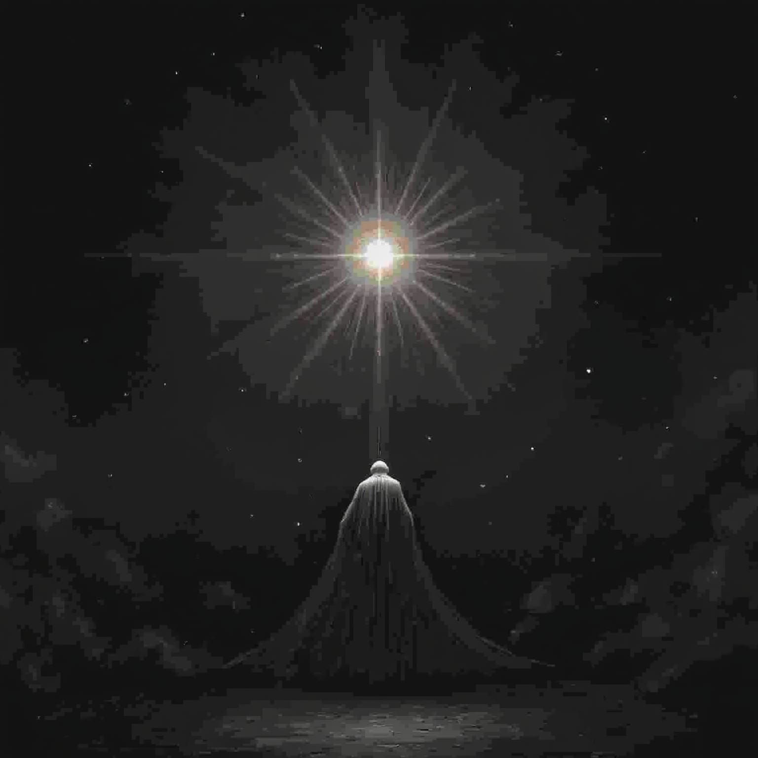 Celestial Entity Lost in a Dark Cosmic Expanse