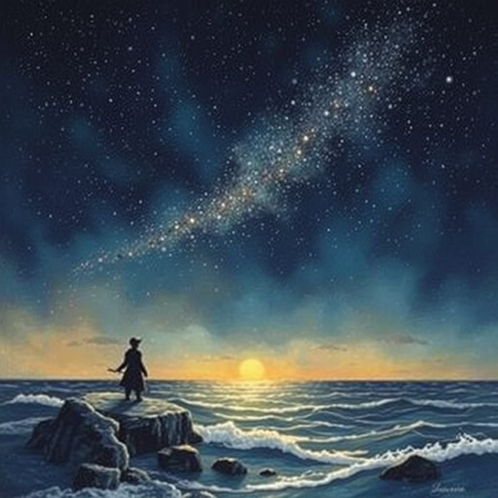 Stars Singing Secrets to the Sea